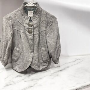 Stylish Gray cropped Jacket size S